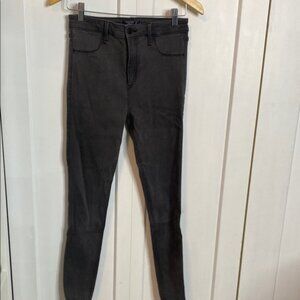 Abercrombie Womens Dark Charcoal Skinny Jeans 28 6R